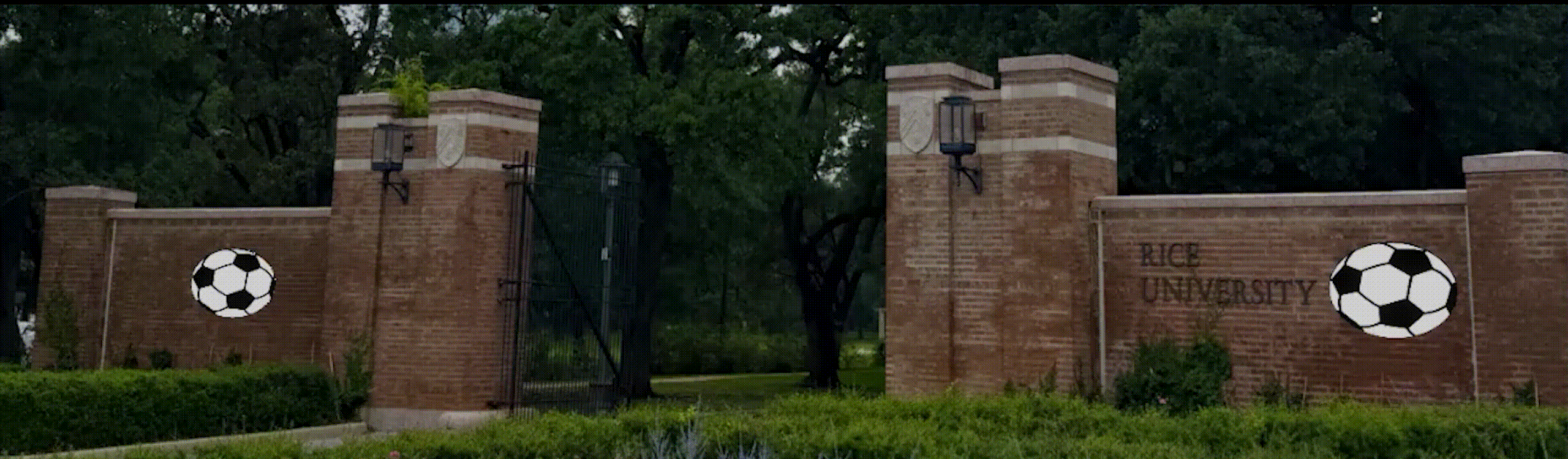 Rice University entrance gates